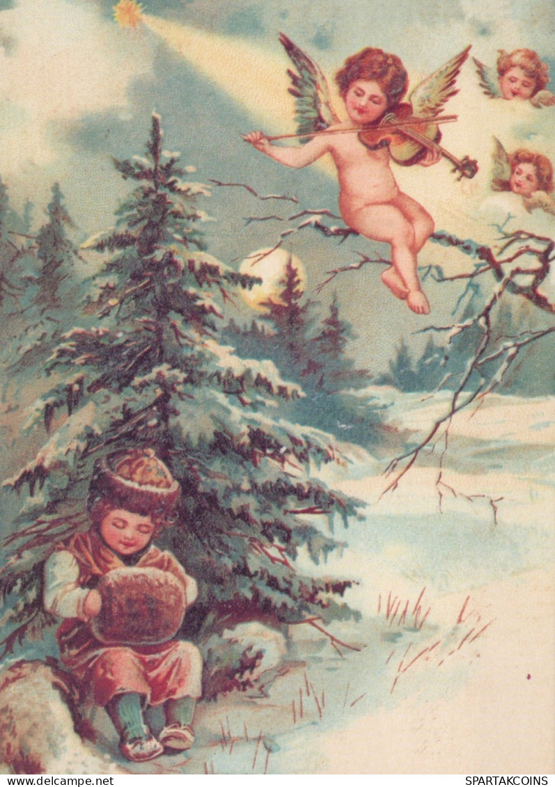 ANGEL CHRISTMAS Holidays Vintage Postcard CPSM #PAJ194.GB - Engelen