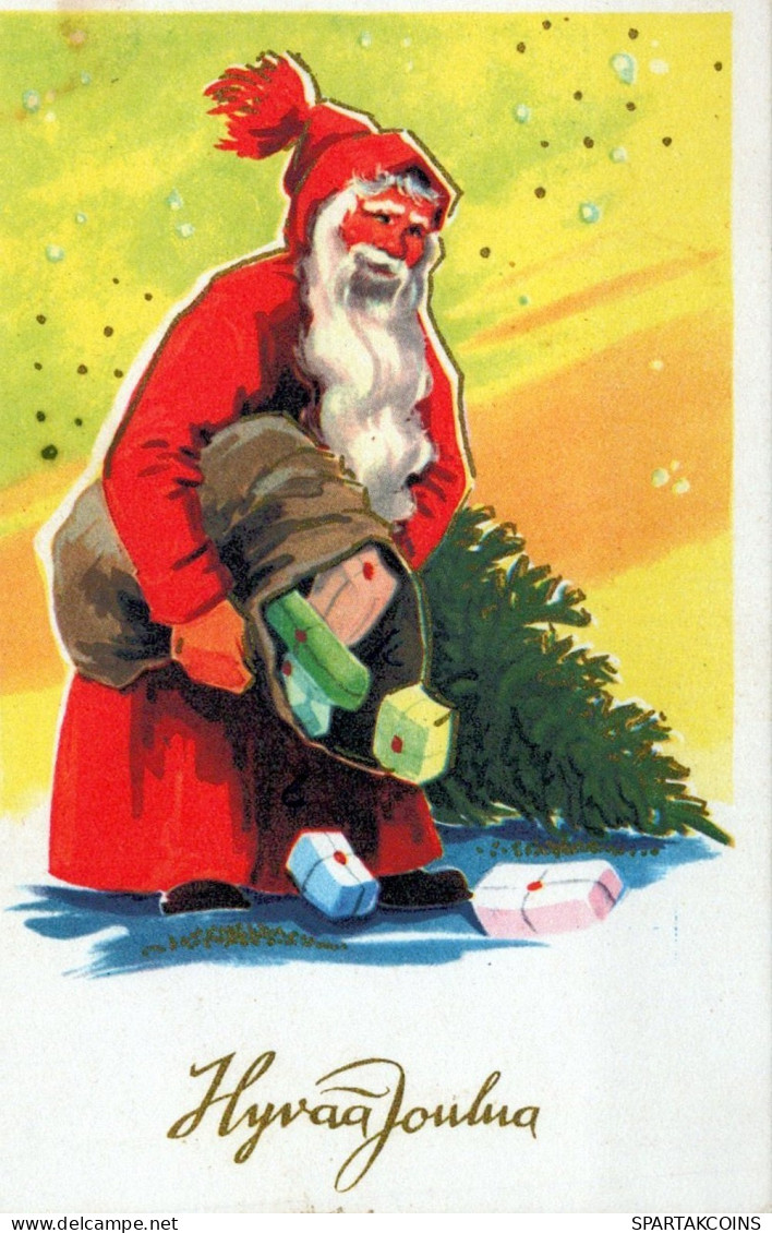 SANTA CLAUS CHRISTMAS Holidays Vintage Postcard CPSMPF #PAJ385.GB - Santa Claus