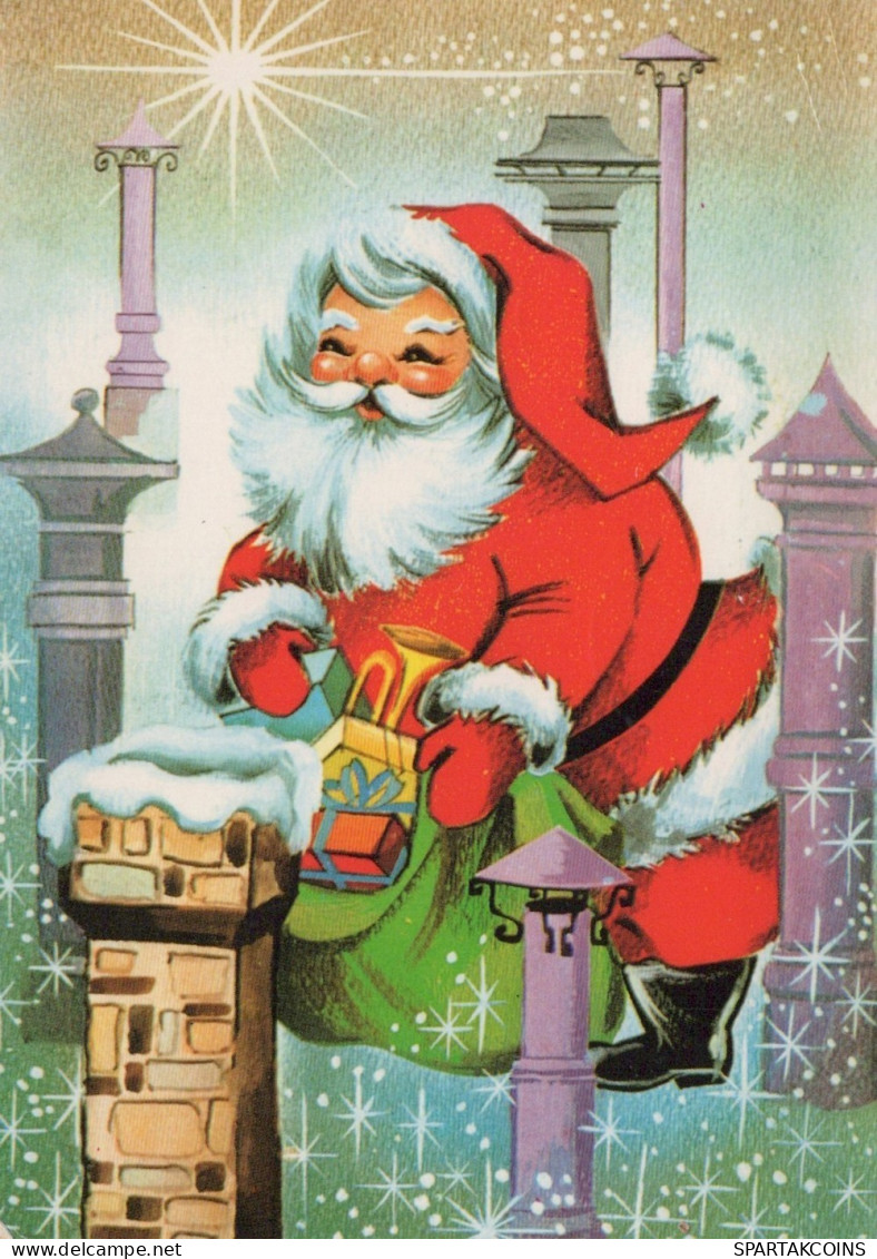 SANTA CLAUS CHRISTMAS Holidays Vintage Postcard CPSM #PAJ723.GB - Santa Claus