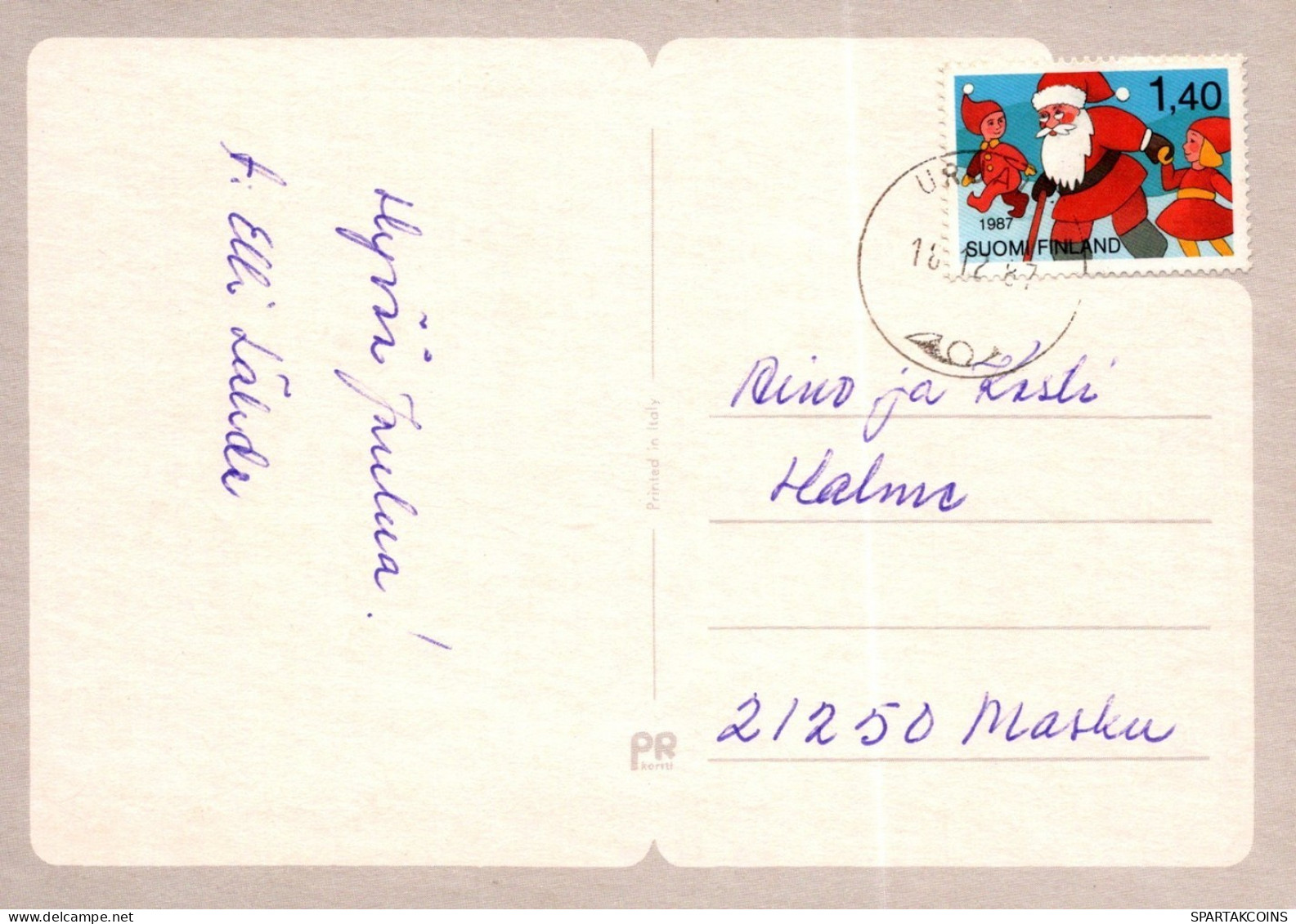 ANGEL CHRISTMAS Holidays Vintage Postcard CPSM #PAH809.GB - Engel