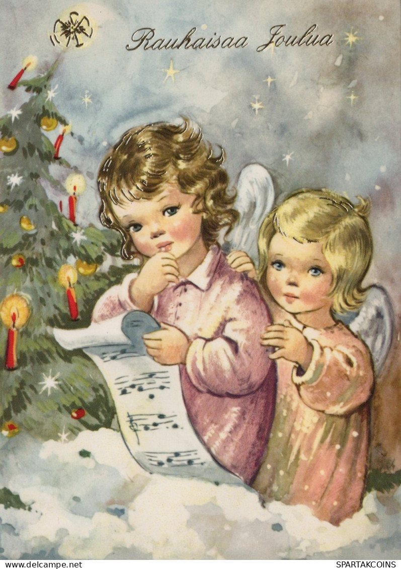 ANGEL CHRISTMAS Holidays Vintage Postcard CPSM #PAH869.GB - Anges