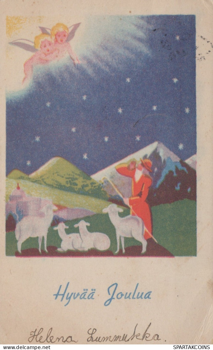 ANGEL CHRISTMAS Holidays Vintage Postcard CPSMPF #PAG808.GB - Anges