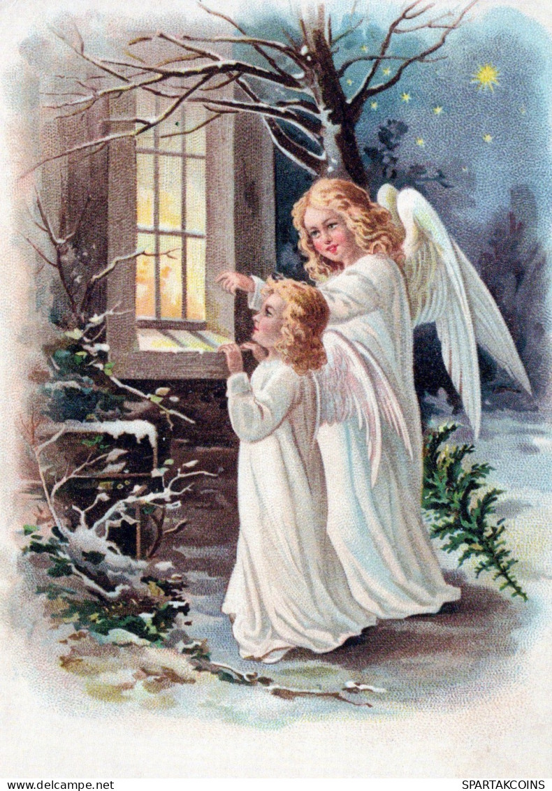 ANGEL CHRISTMAS Holidays Vintage Postcard CPSM #PAH937.GB - Engelen