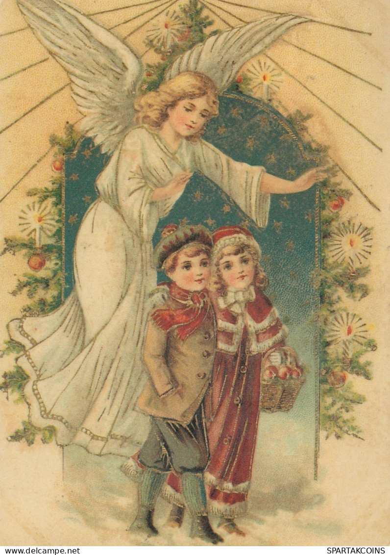 ANGEL CHRISTMAS Holidays Vintage Postcard CPSM #PAH247.GB - Angeles