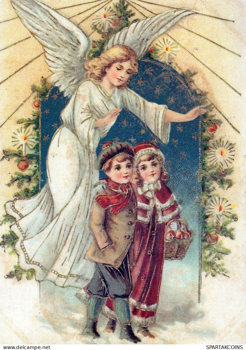 ANGEL CHRISTMAS Holidays Vintage Postcard CPSM #PAH247.GB - Angeles