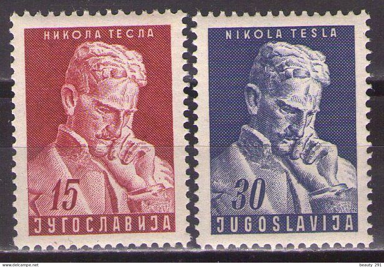 Yugoslavia 1953 - Nikola Tesla - Mi 712-713 - MNH**VF - Ungebraucht