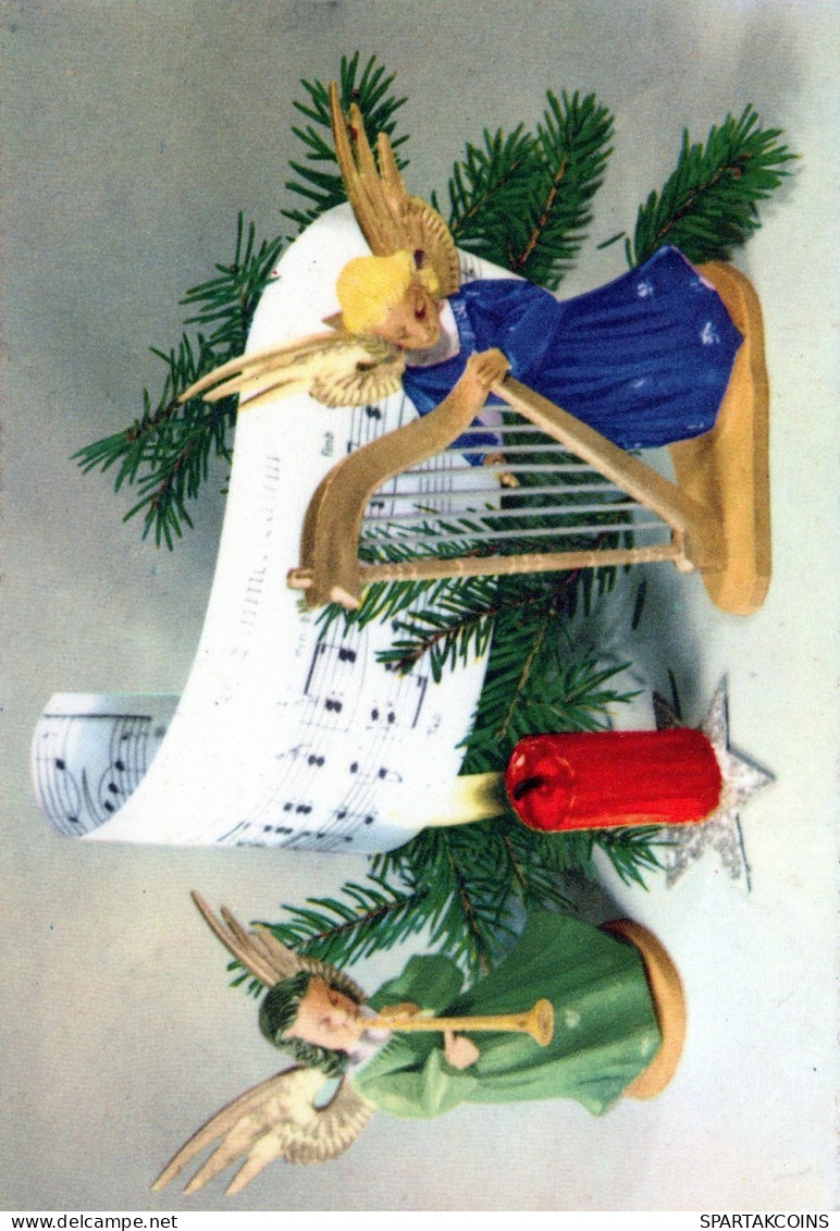ANGEL CHRISTMAS Holidays Vintage Postcard CPSMPF #PAG745.GB - Engel