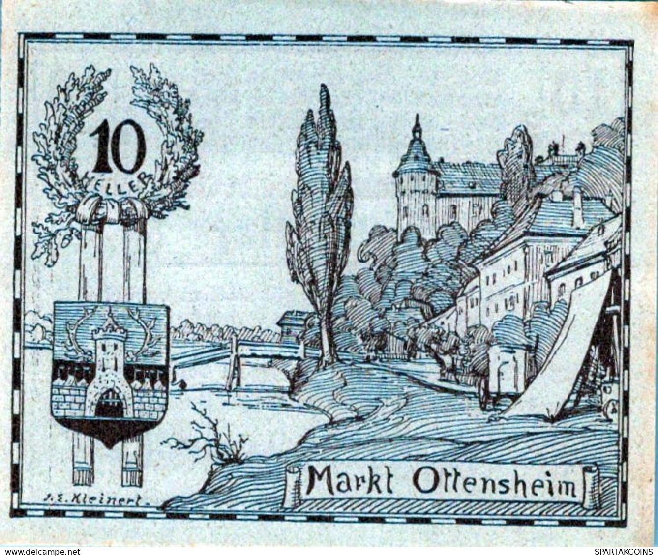 10 HELLER 1920 Stadt OTTENSHEIM Oberösterreich Österreich Notgeld Papiergeld Banknote #PG615 - [11] Local Banknote Issues