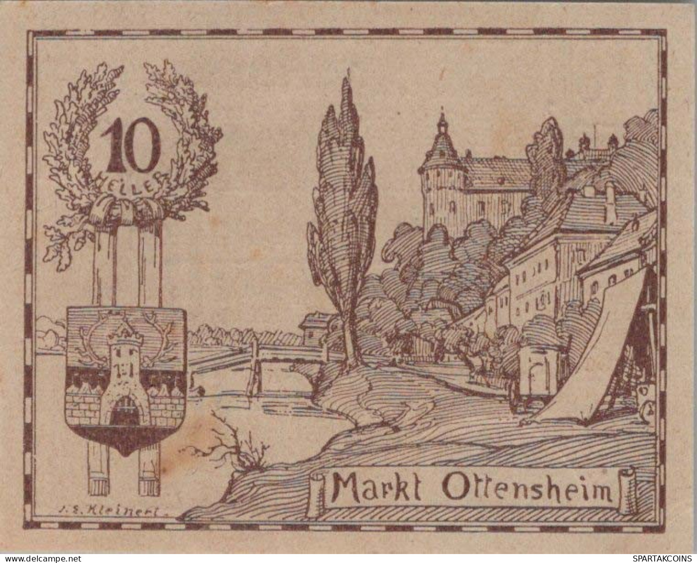 10 HELLER 1920 Stadt OTTENSHEIM Oberösterreich Österreich Notgeld #PE473 - [11] Local Banknote Issues