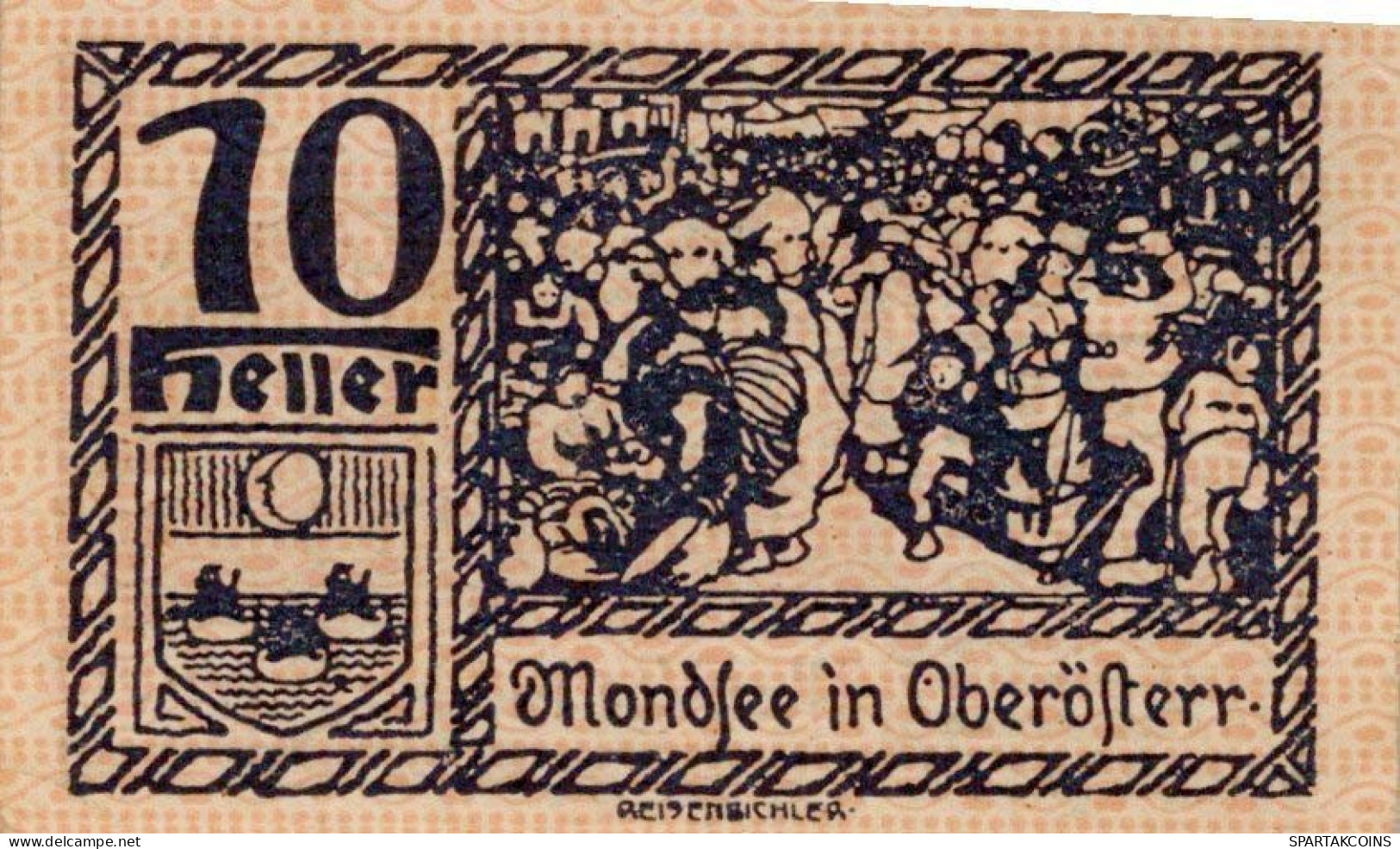 10 HELLER 1920 Stadt MONDSEE Oberösterreich Österreich Notgeld Banknote #PG037 - [11] Emisiones Locales