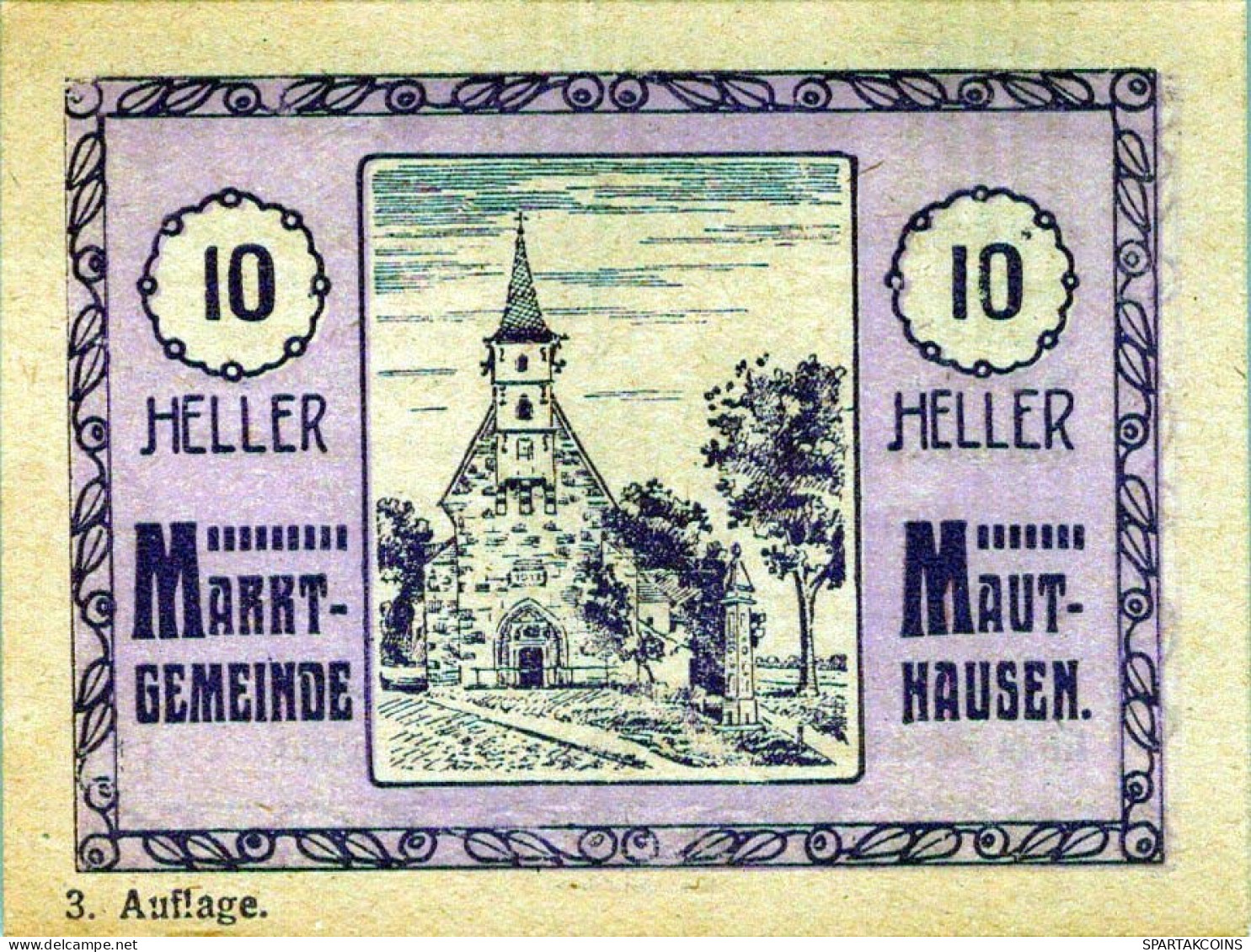 10 HELLER 1920 Stadt MAUTHAUSEN Oberösterreich Österreich UNC Österreich Notgeld #PH470 - [11] Emissions Locales