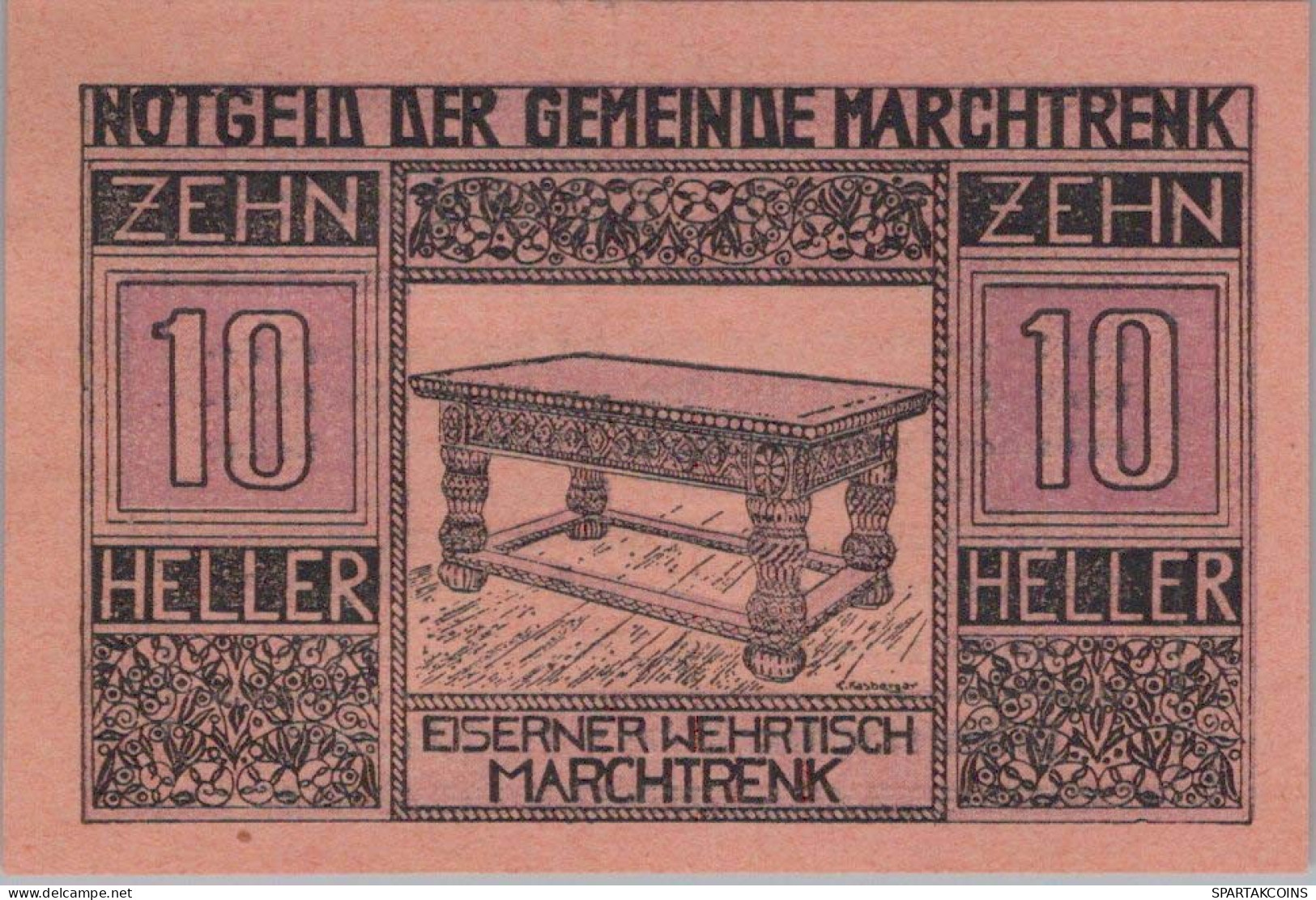 10 HELLER 1920 Stadt MARCHTRENK Oberösterreich Österreich Notgeld #PJ226 - [11] Local Banknote Issues