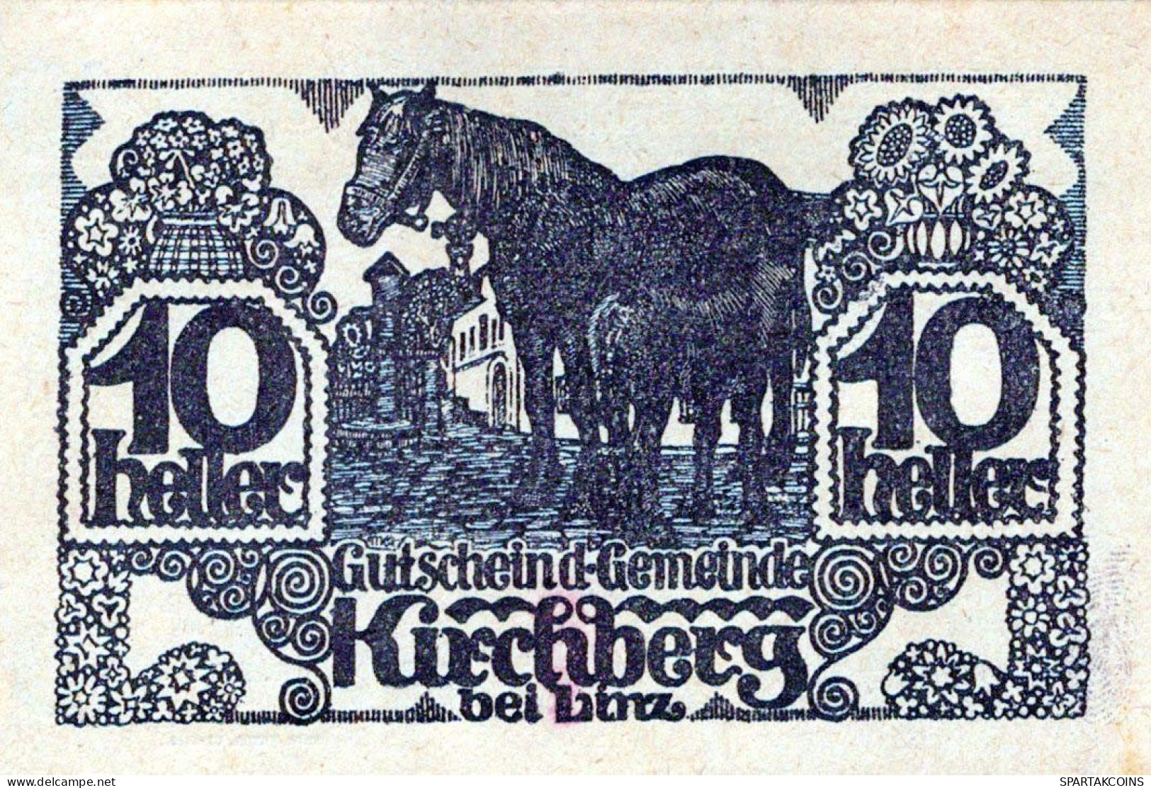 10 HELLER 1920 Stadt KIRCHBERG BEI LINZ Oberösterreich Österreich Notgeld Papiergeld Banknote #PG914 - [11] Emissions Locales