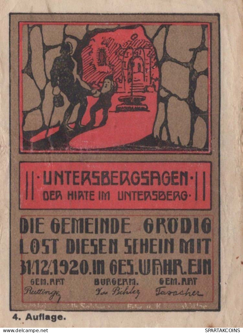 10 HELLER 1920 Stadt GRoDIG Salzburg Österreich Notgeld Banknote #PF186 - [11] Local Banknote Issues