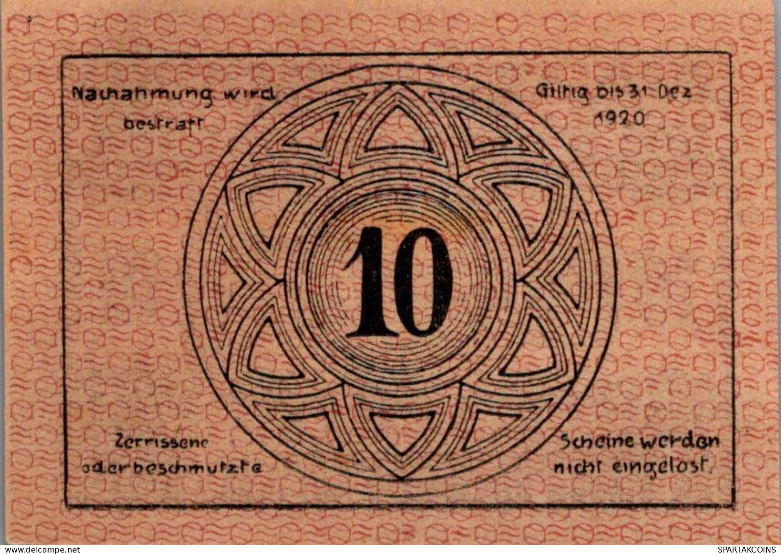 10 HELLER 1920 Stadt GRAFENSCHLAG Niedrigeren Österreich Notgeld #PF034 - [11] Emissions Locales