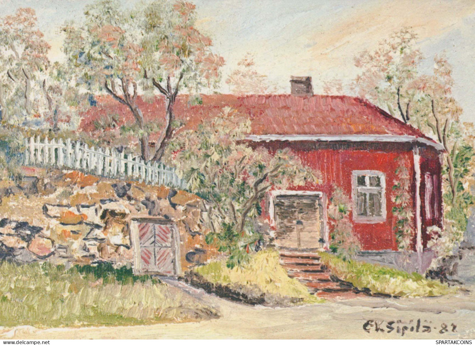 PINTURA FINLANDIA Vintage Tarjeta Postal CPSM #PAV624.ES - Malerei & Gemälde