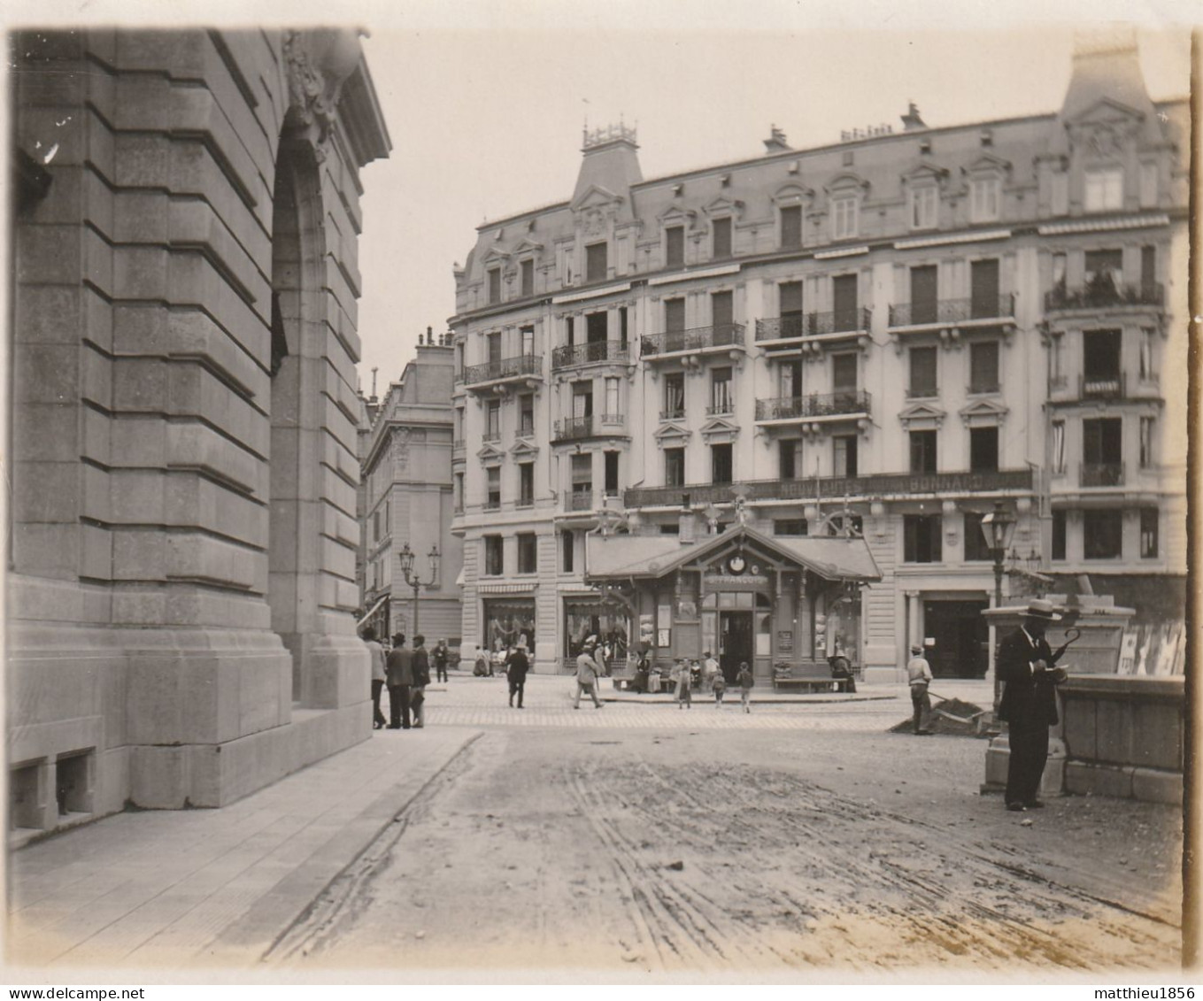 Photo 1901 LAUSANNE - Place Saint-François, La Station De Tramway (A255) - Lausanne