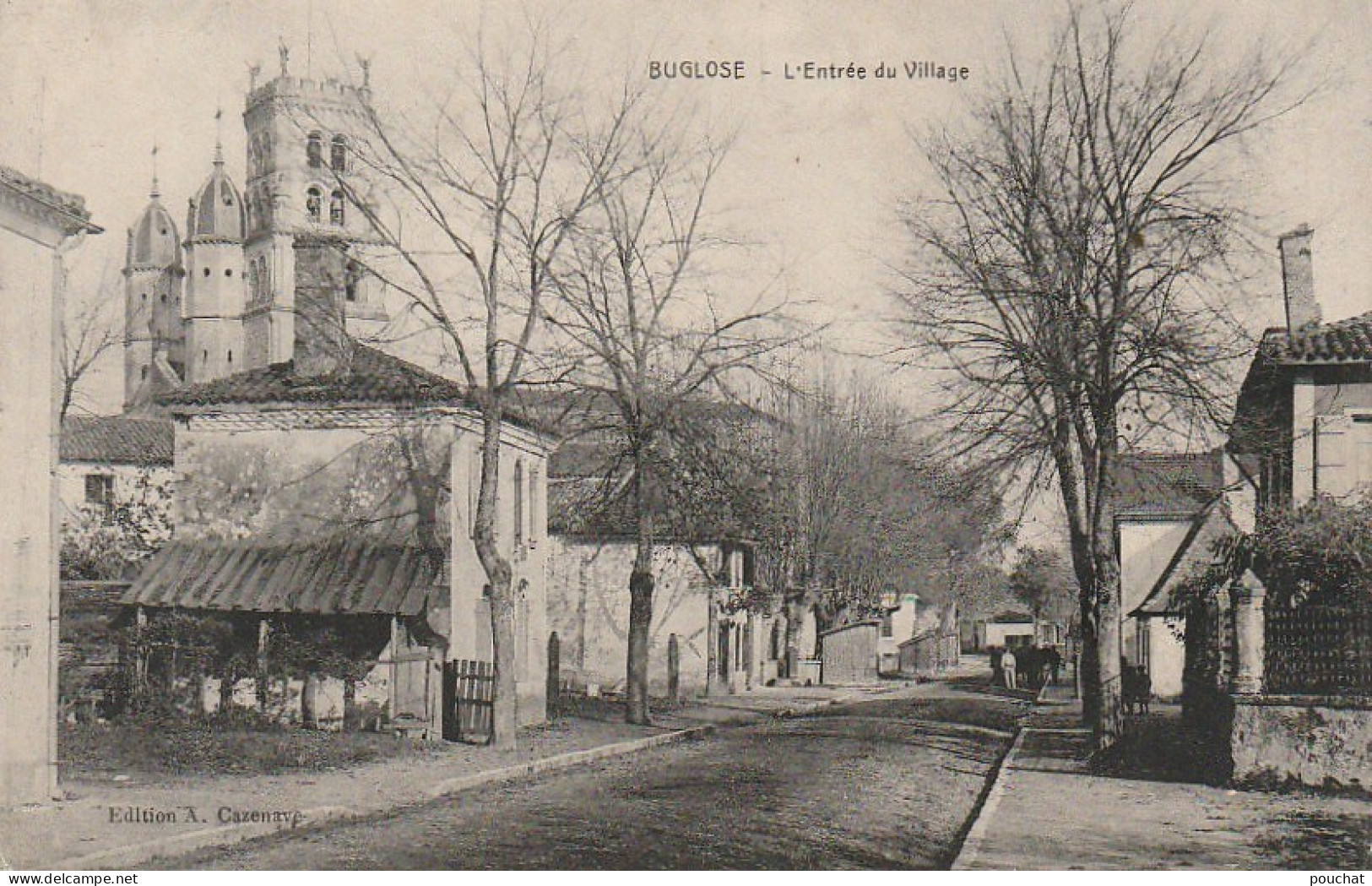 DE 24 -(40) BUGLOSE -  L'ENTREE DU VILLAGE  -   2 SCANS - Autres & Non Classés