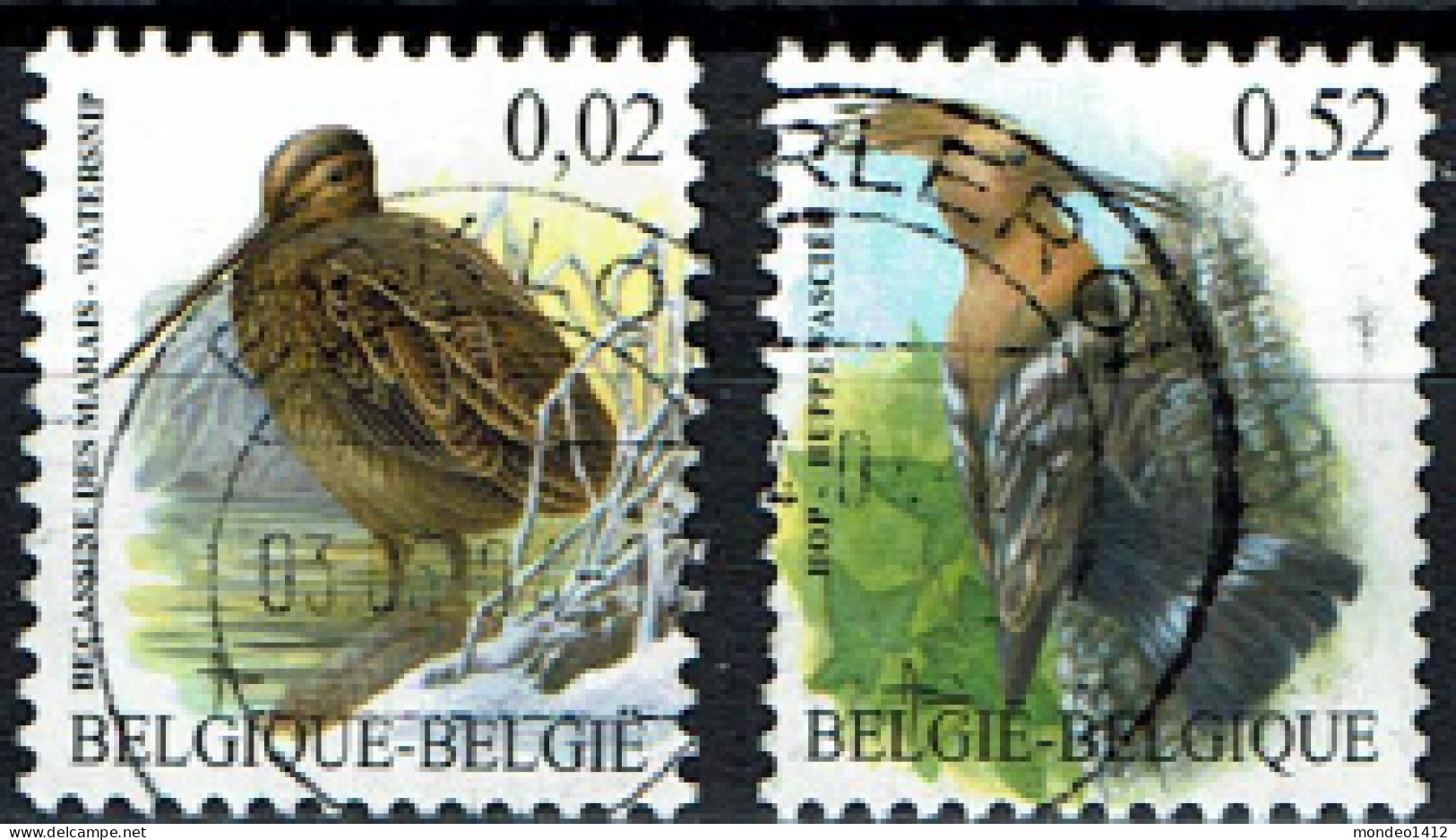 België OBP 3199/3200 - Fauna Birds - Oblitérés