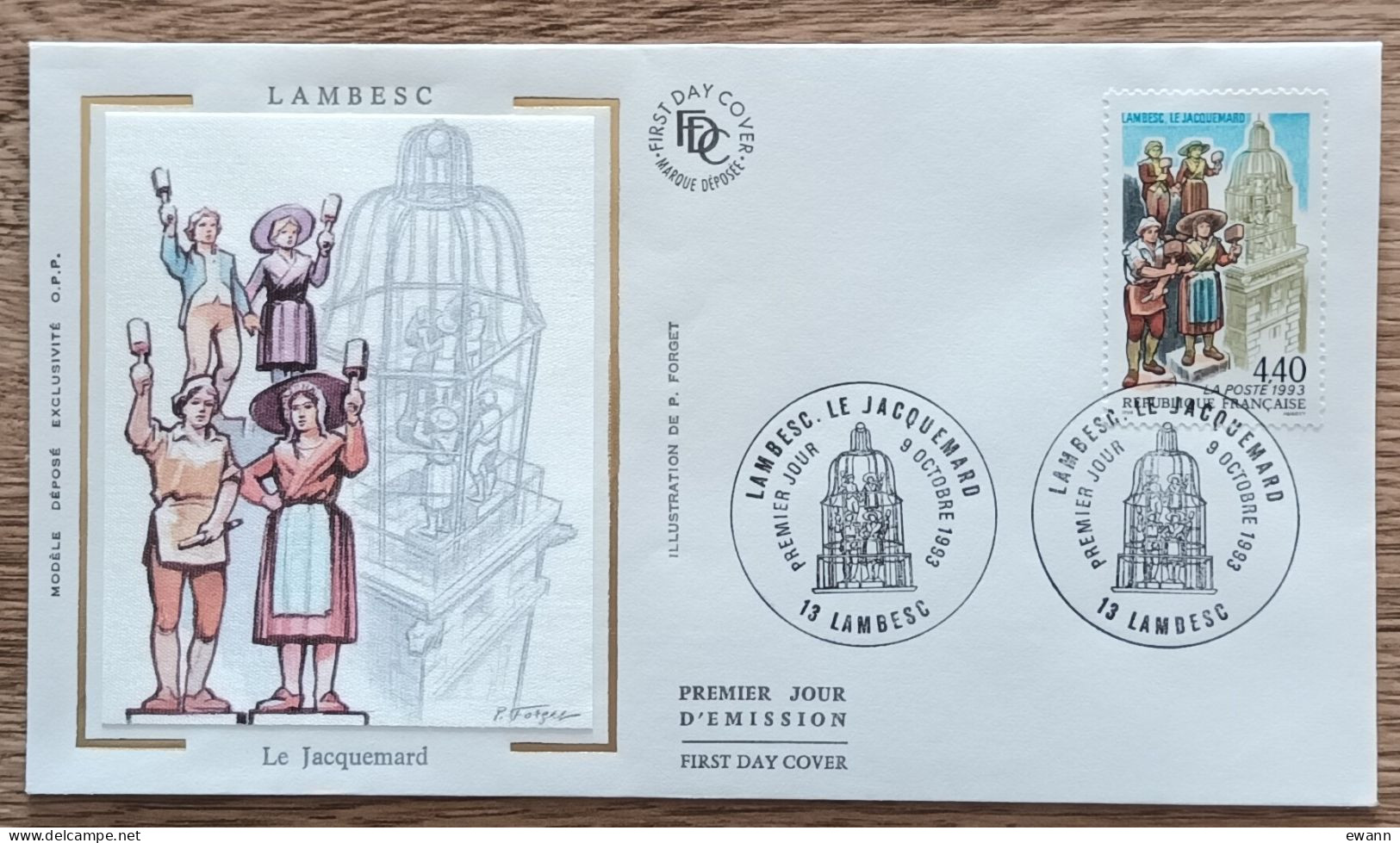 FDC 1993 - YT N°2827 - LE JACQUEMARD - LAMBESC - 1990-1999