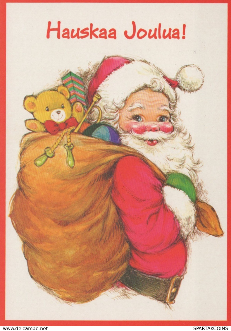 PAPÁ NOEL NAVIDAD Fiesta Vintage Tarjeta Postal CPSM #PAJ795.ES - Santa Claus