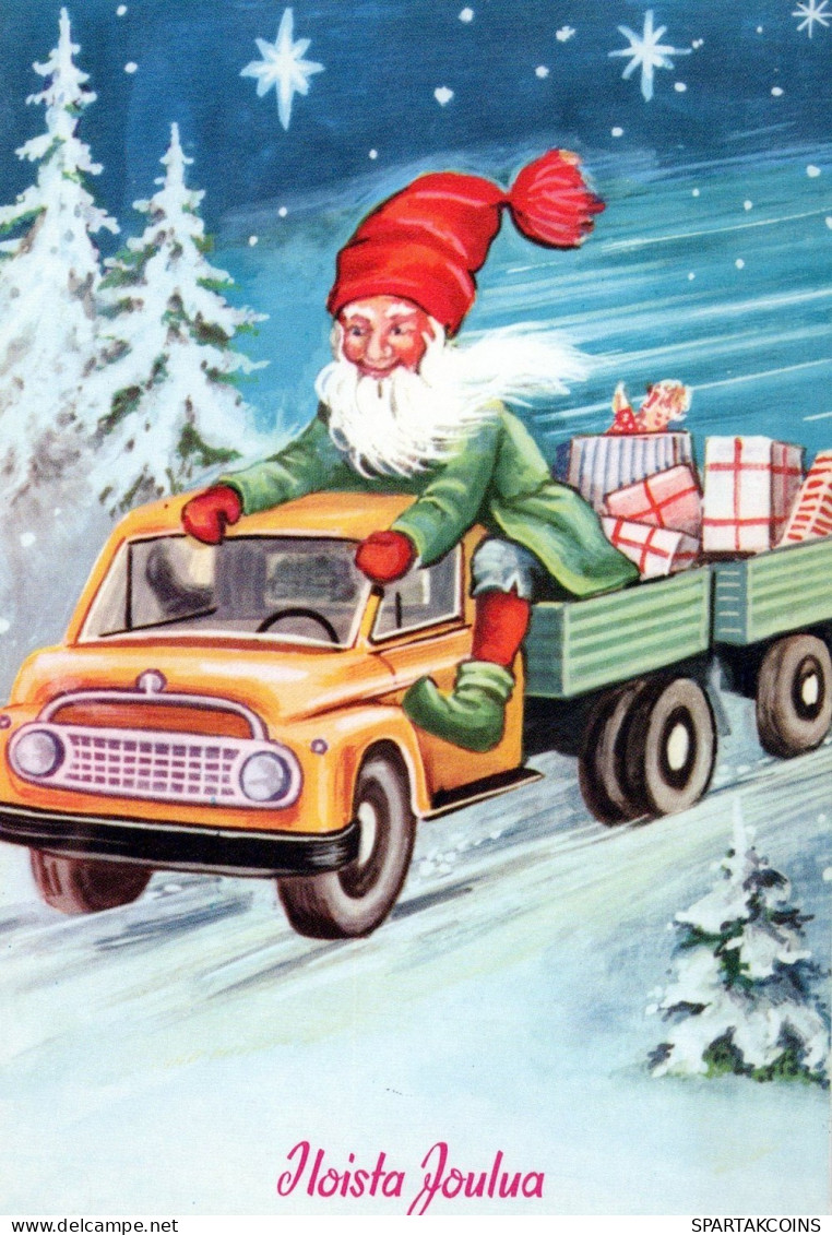 PAPÁ NOEL NAVIDAD Fiesta Vintage Tarjeta Postal CPSMPF #PAJ453.ES - Santa Claus