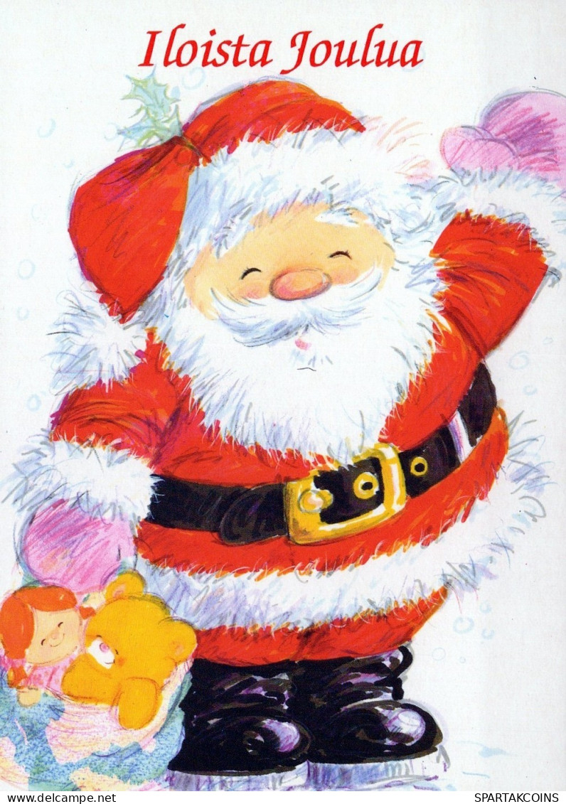 PAPÁ NOEL NAVIDAD Fiesta Vintage Tarjeta Postal CPSM #PAJ520.ES - Santa Claus