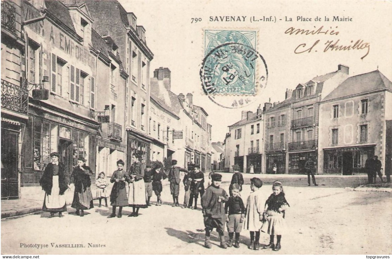 SAVENAY - LA PLACE DE LA MAIRIE - - Savenay