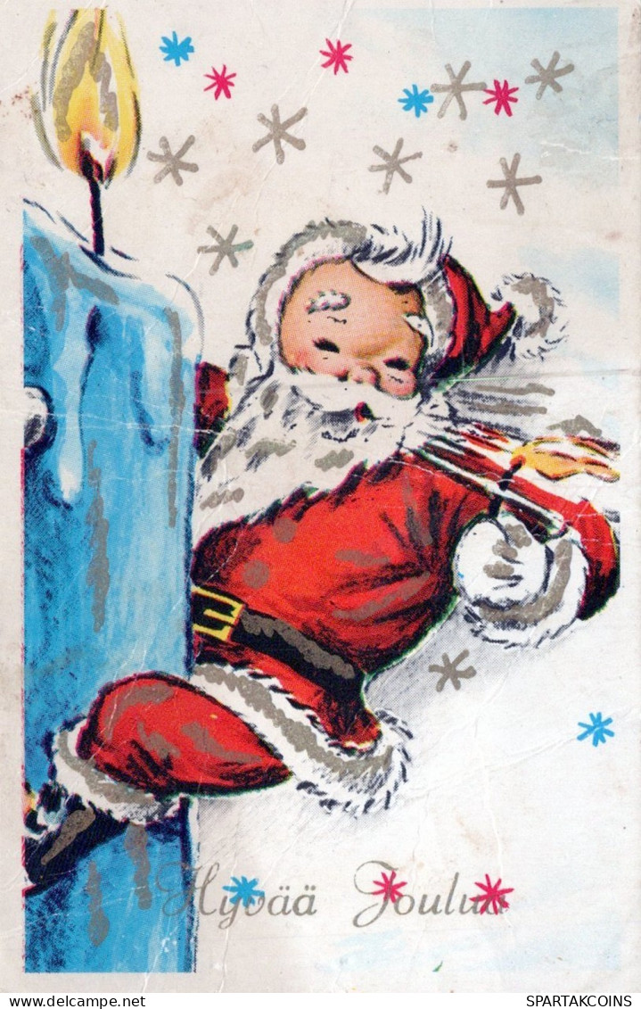 PAPÁ NOEL NAVIDAD Fiesta Vintage Tarjeta Postal CPSMPF #PAJ386.ES - Santa Claus