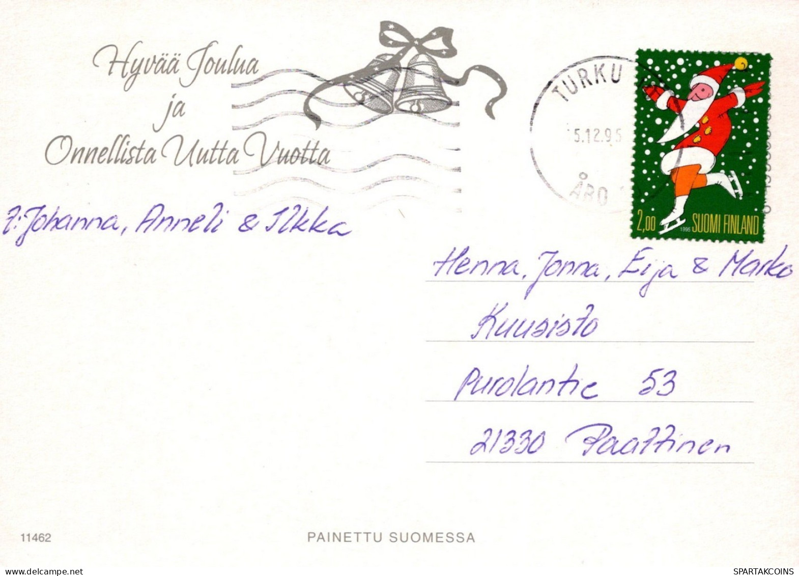 ÁNGEL NAVIDAD Vintage Tarjeta Postal CPSM #PAH870.ES - Anges