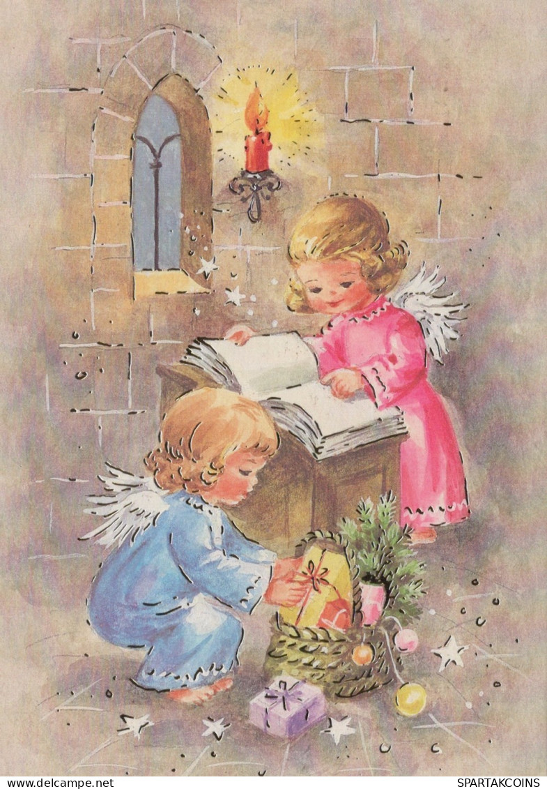 ÁNGEL NAVIDAD Vintage Tarjeta Postal CPSM #PAH628.ES - Anges