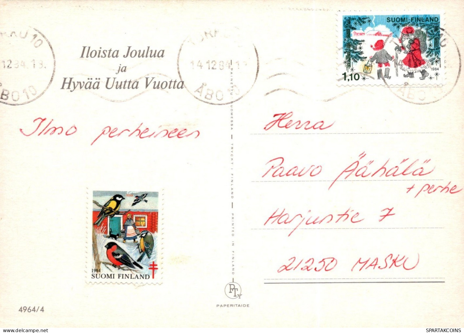 ÁNGEL NAVIDAD Vintage Tarjeta Postal CPSM #PAH628.ES - Angels