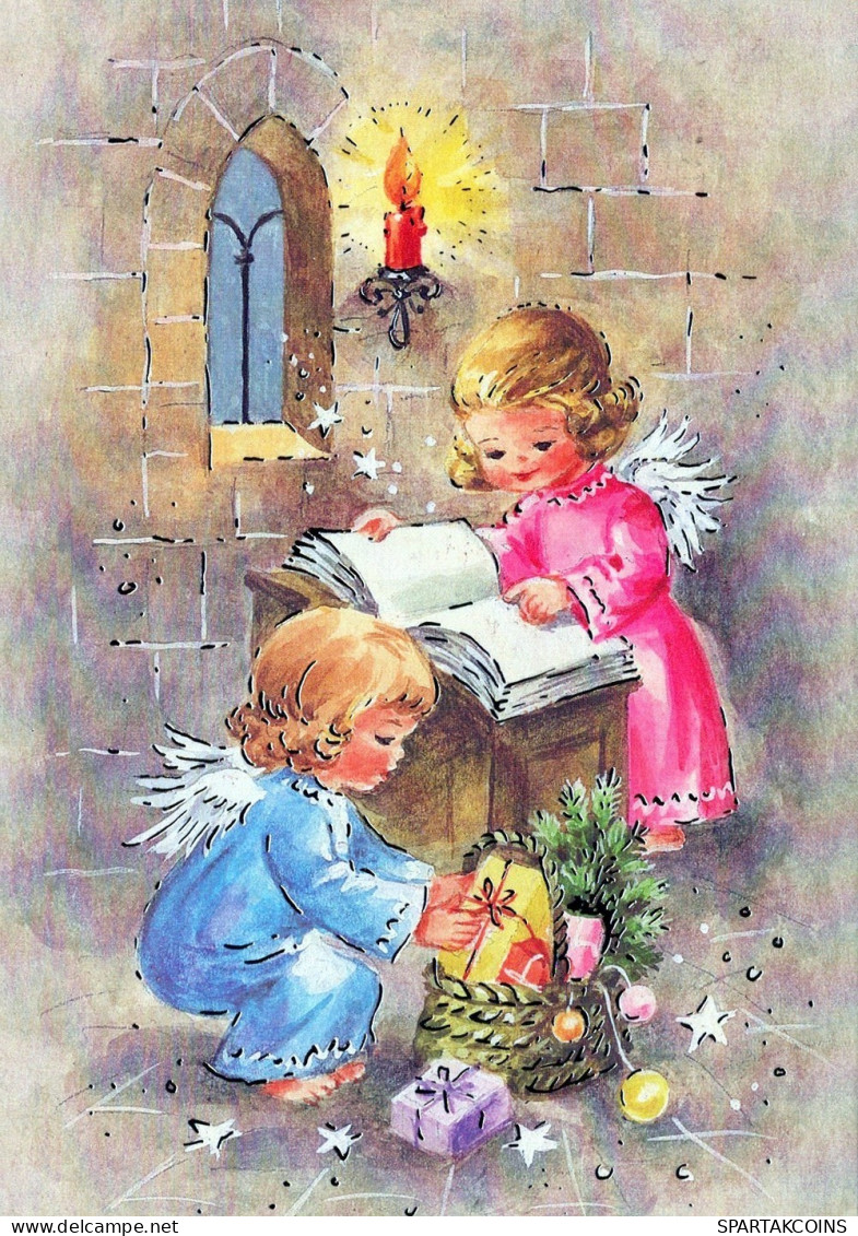 ÁNGEL NAVIDAD Vintage Tarjeta Postal CPSM #PAH628.ES - Anges