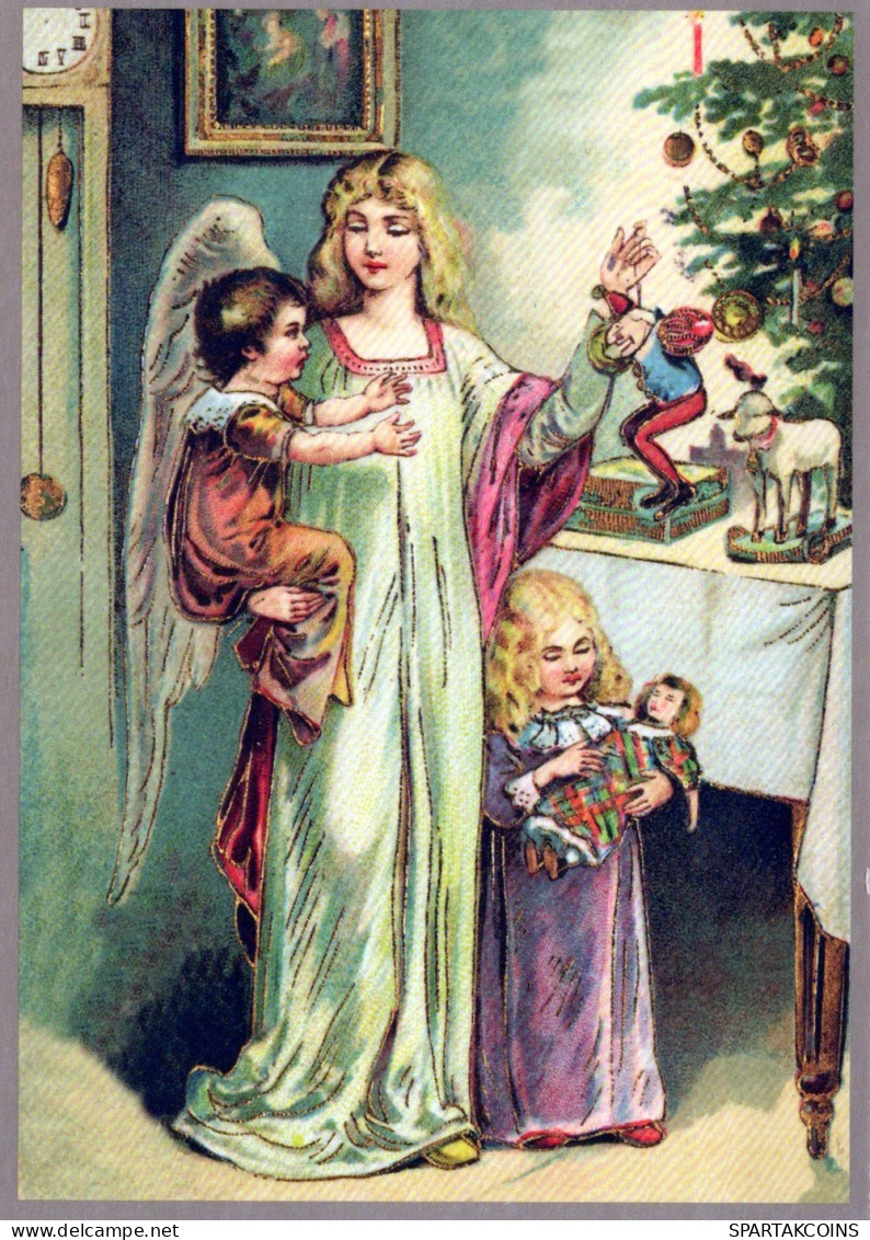 ÁNGEL NAVIDAD Vintage Tarjeta Postal CPSM #PAJ195.ES - Angels