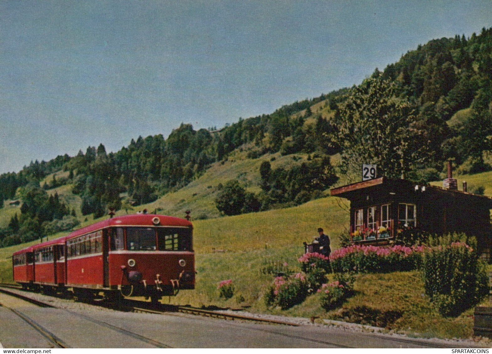 TREN TRANSPORTE Ferroviario Vintage Tarjeta Postal CPSM #PAA936.ES - Trenes