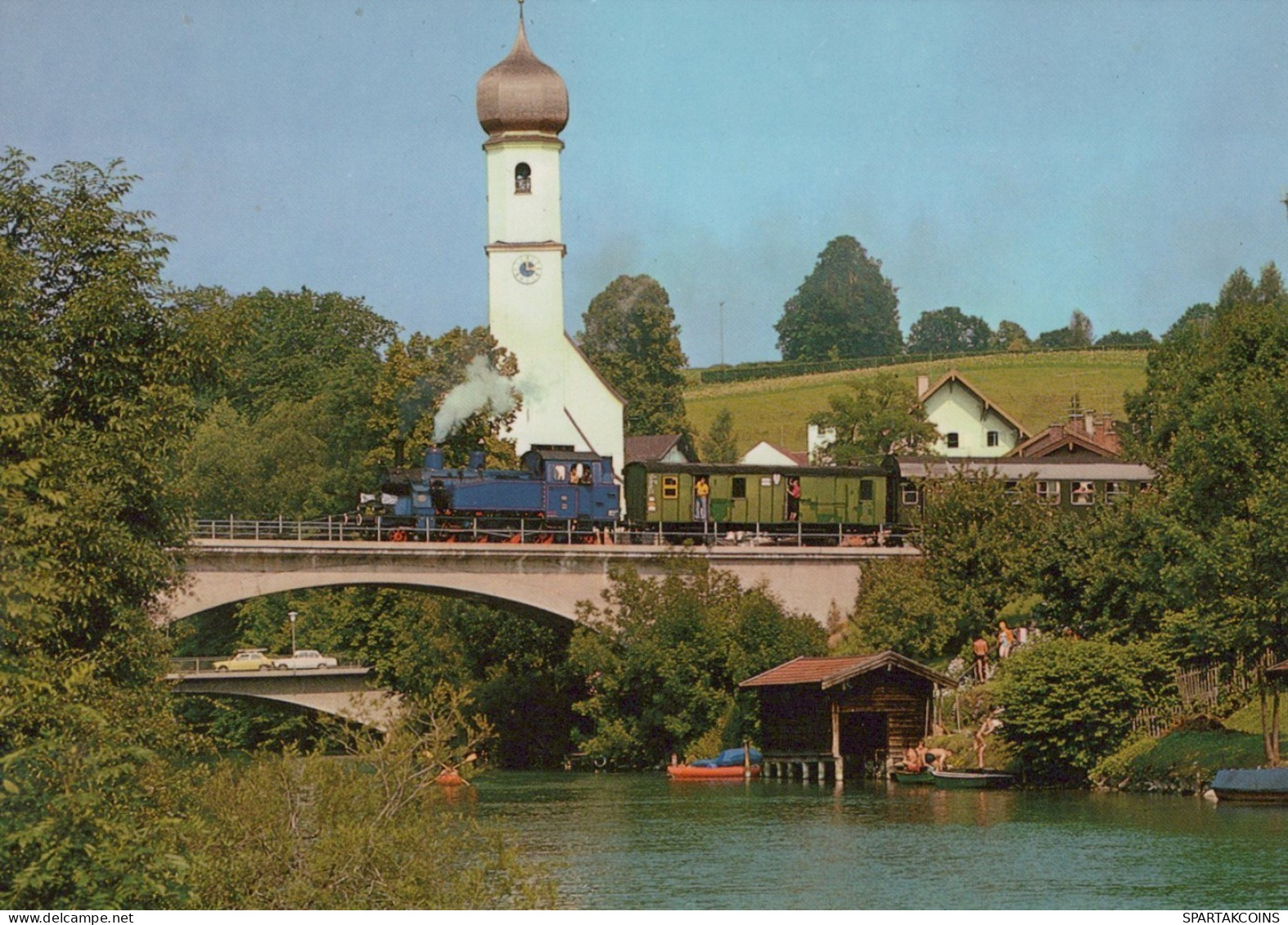 TREN TRANSPORTE Ferroviario Vintage Tarjeta Postal CPSM #PAA872.ES - Eisenbahnen