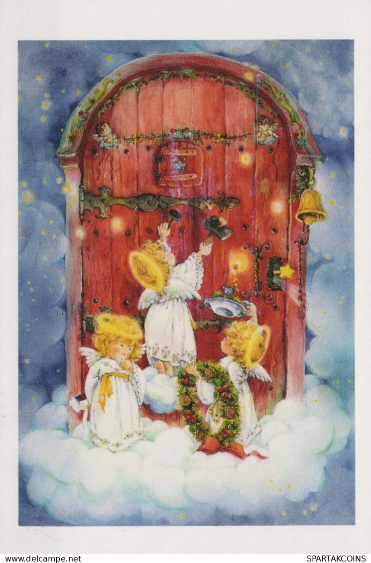 ANGEL Happy New Year Christmas Vintage Postcard CPSM USSR #PAU328.GB - Anges