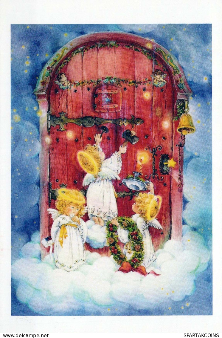 ANGEL Happy New Year Christmas Vintage Postcard CPSM USSR #PAU328.GB - Engel