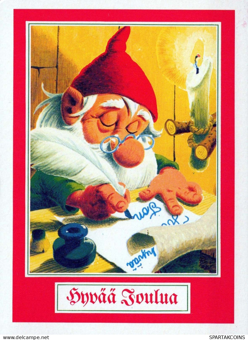 SANTA CLAUS Happy New Year Christmas Vintage Postcard CPSMPF #PKG334.GB - Santa Claus