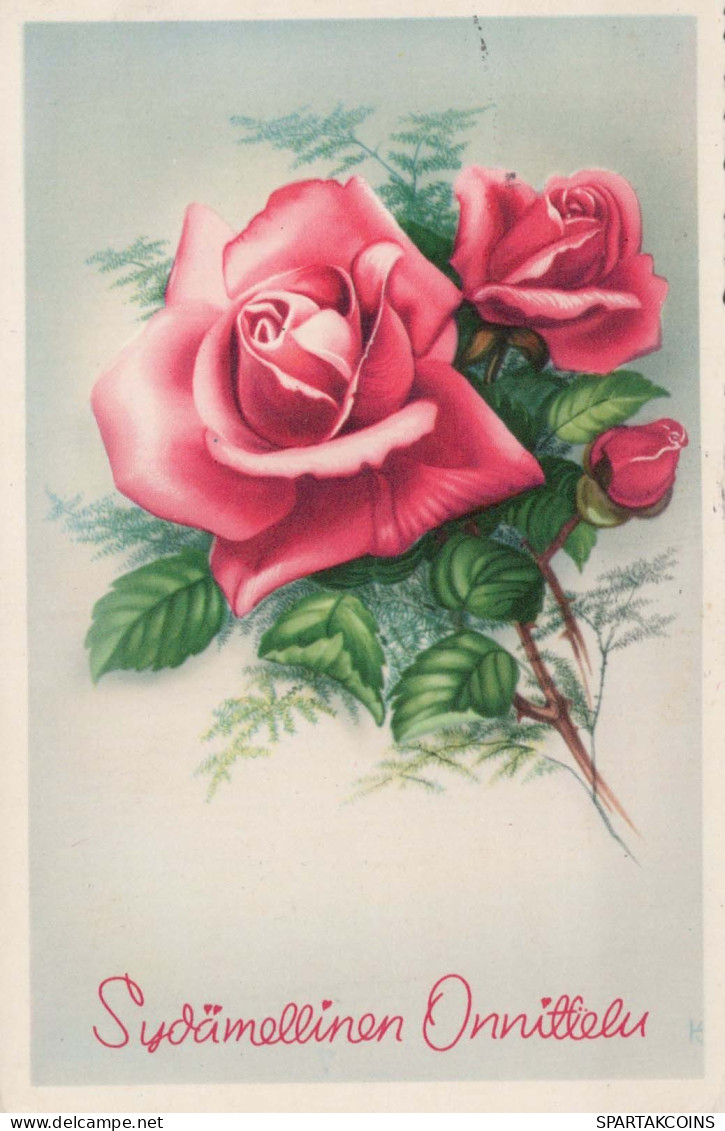 FLOWERS Vintage Postcard CPA #PKE548.GB - Blumen