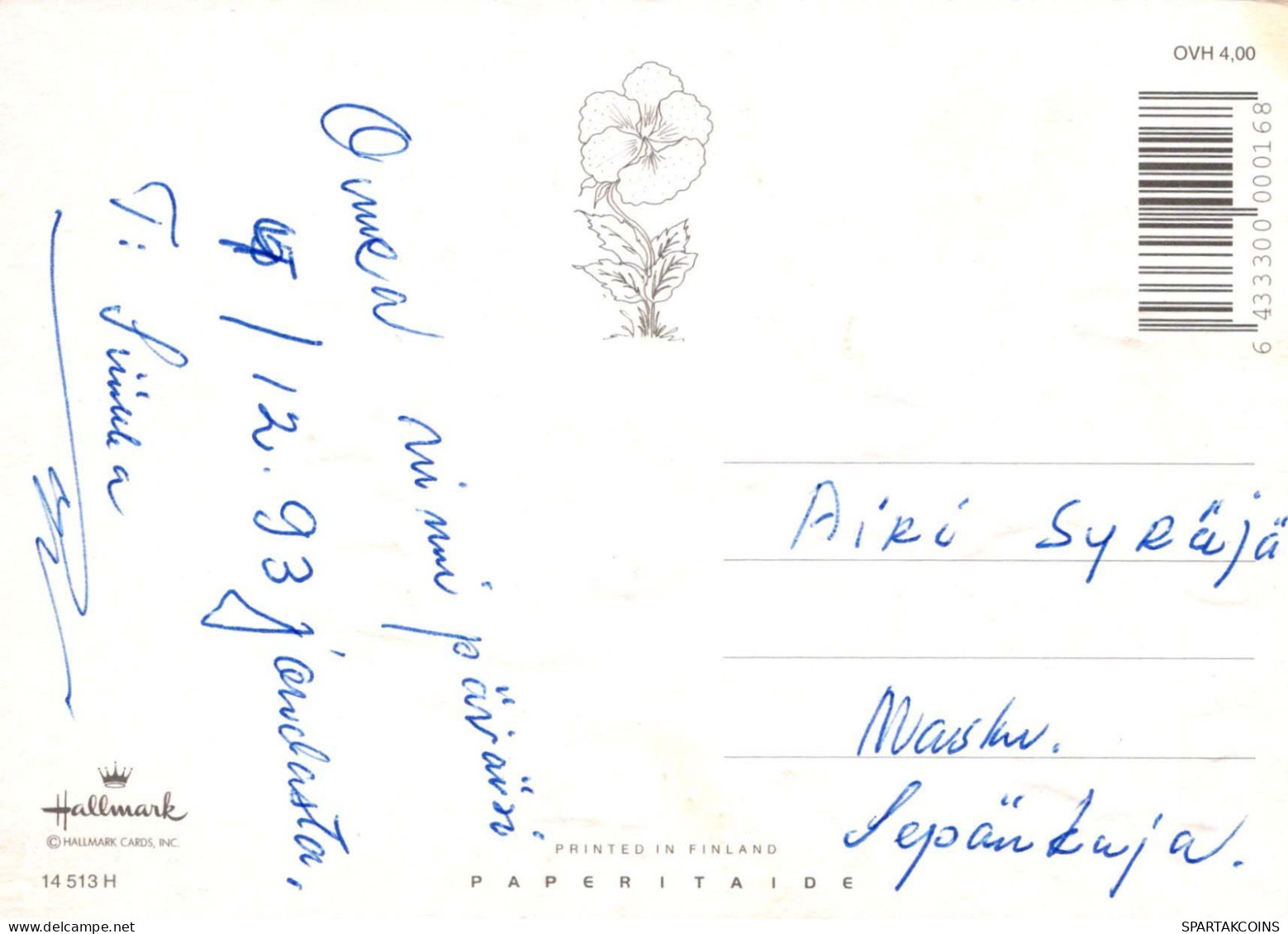 FLOWERS Vintage Postcard CPSM #PBZ254.GB - Blumen