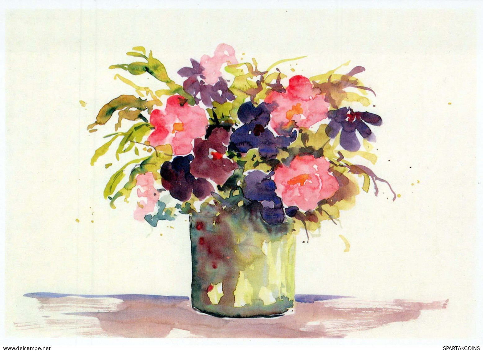 FLOWERS Vintage Postcard CPSM #PBZ674.GB - Blumen
