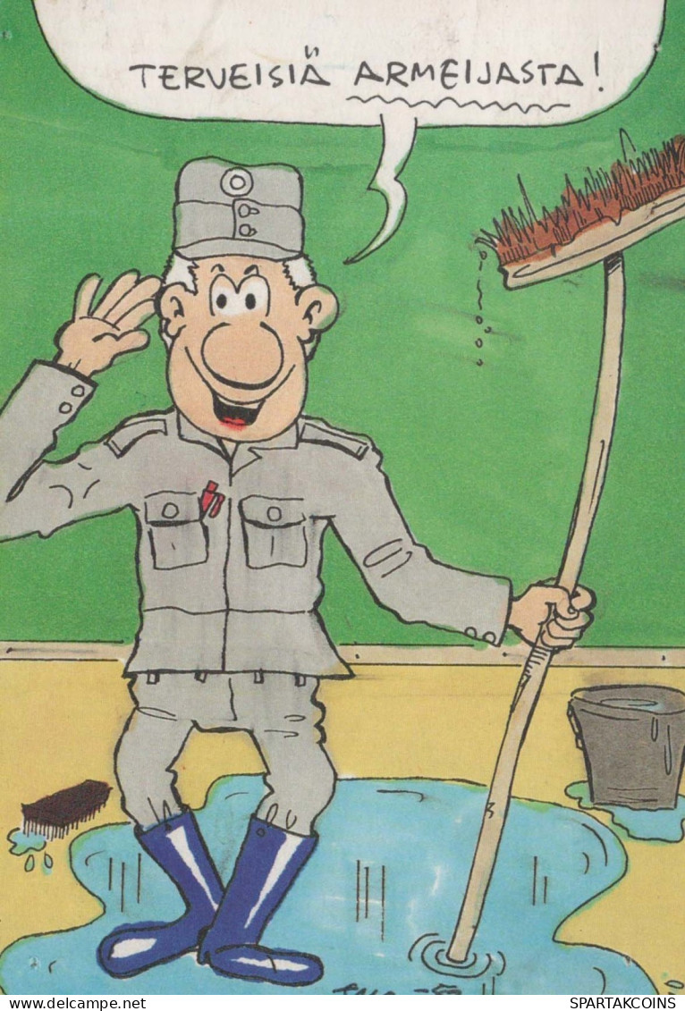 SOLDIERS HUMOUR Militaria Vintage Postcard CPSM #PBV825.GB - Umoristiche