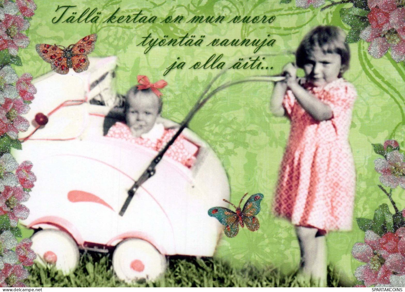 CHILDREN CHILDREN Scene S Landscapes Vintage Postal CPSM #PBT178.GB - Scènes & Paysages