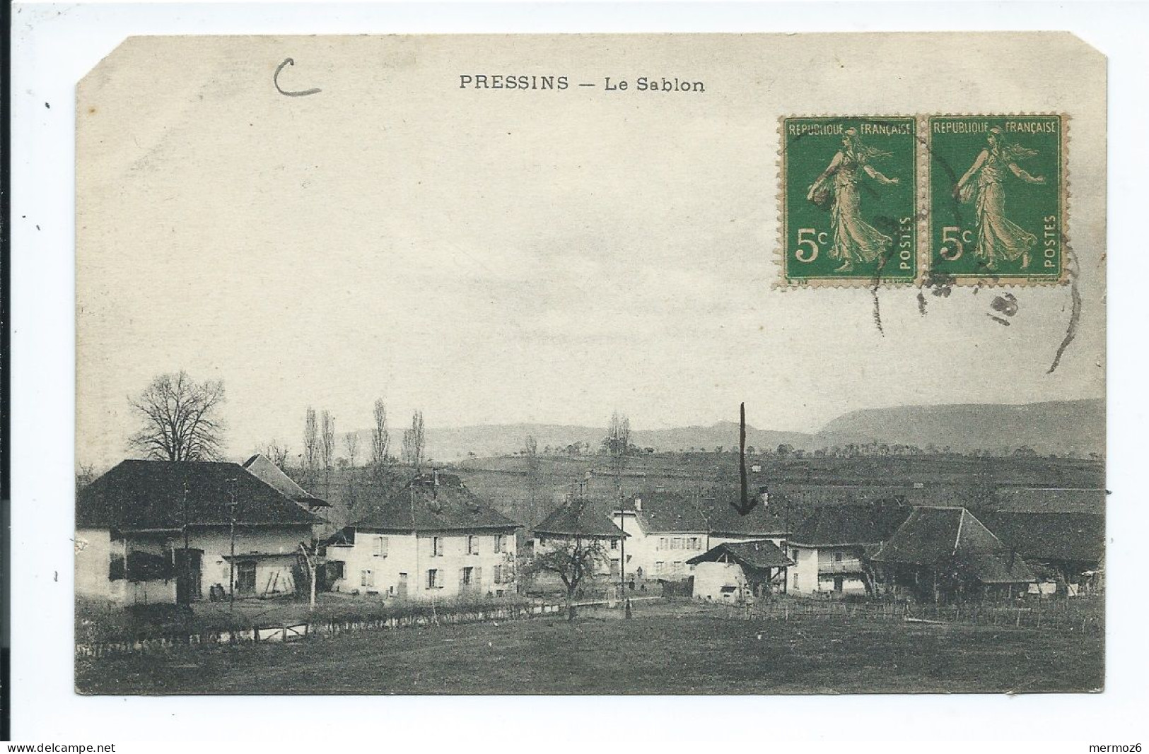 PRESSINS Le Sablon – Rare - Voyagée 1918 - B. & G. - Autres & Non Classés