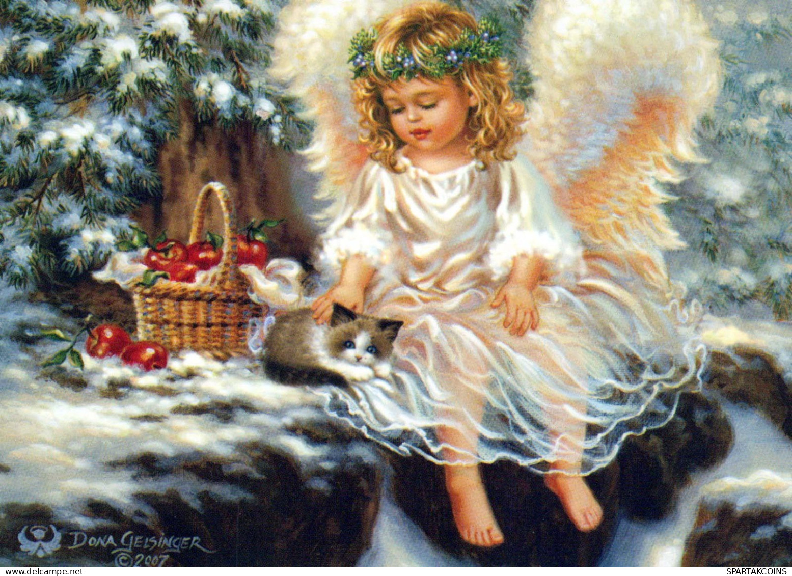 ANGEL Christmas Vintage Postcard CPSM #PBP538.GB - Engel