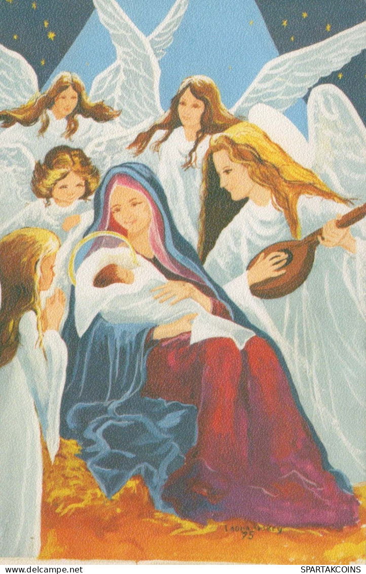 ANGEL Christmas Vintage Postcard CPSM #PBP408.GB - Angels