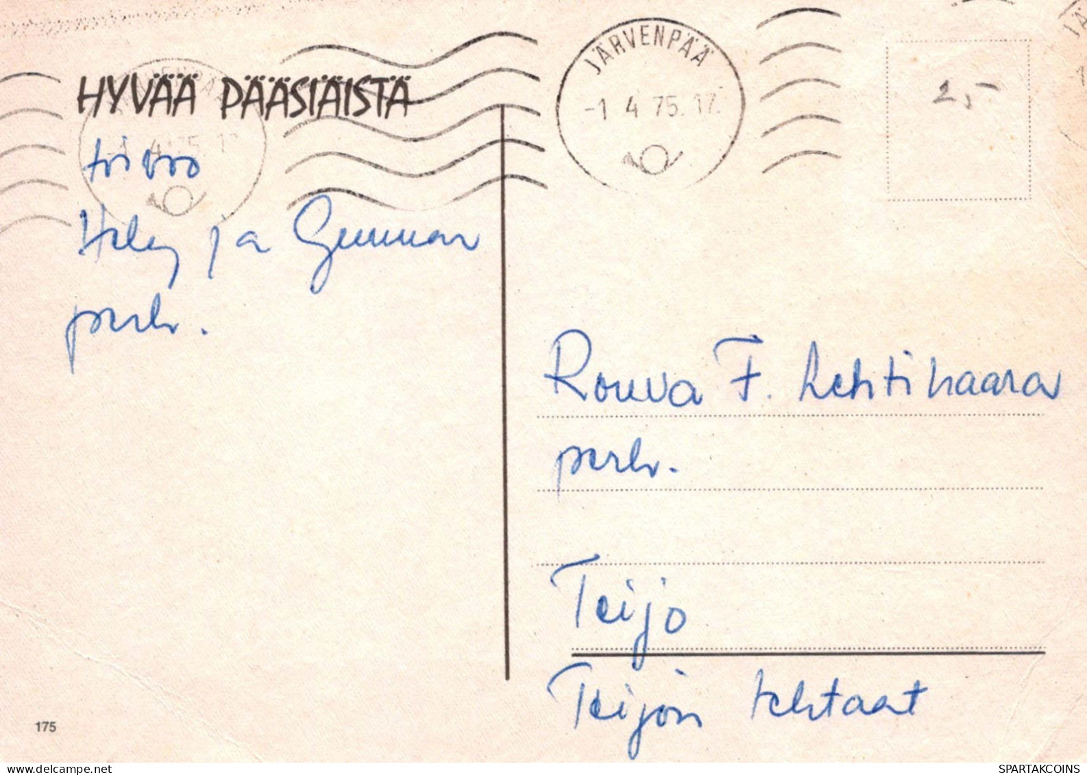EASTER CHICKEN EGG Vintage Postcard CPSM #PBP101.GB - Ostern