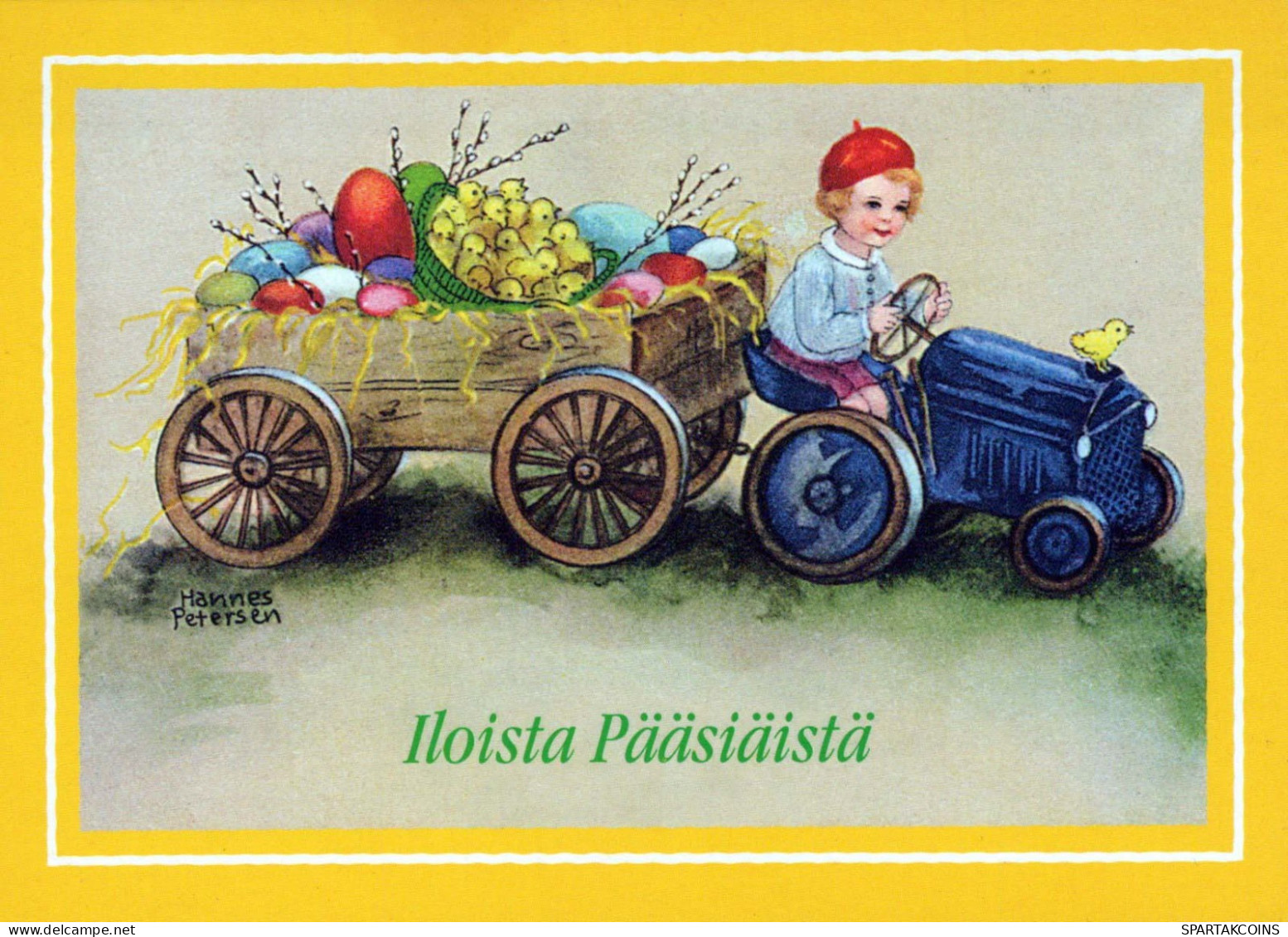 EASTER CHILDREN EGG Vintage Postcard CPSM #PBO343.GB - Ostern