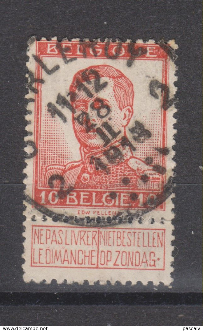 COB 118 Oblitération Centrale CHARLEROY 2 - 1912 Pellens